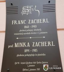 Nameščena spominska plošča Francu in Minki Zacherl 2